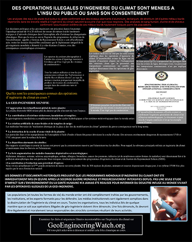 Geoengineering Watch Flyer